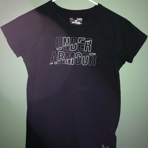 Black athletic shirt